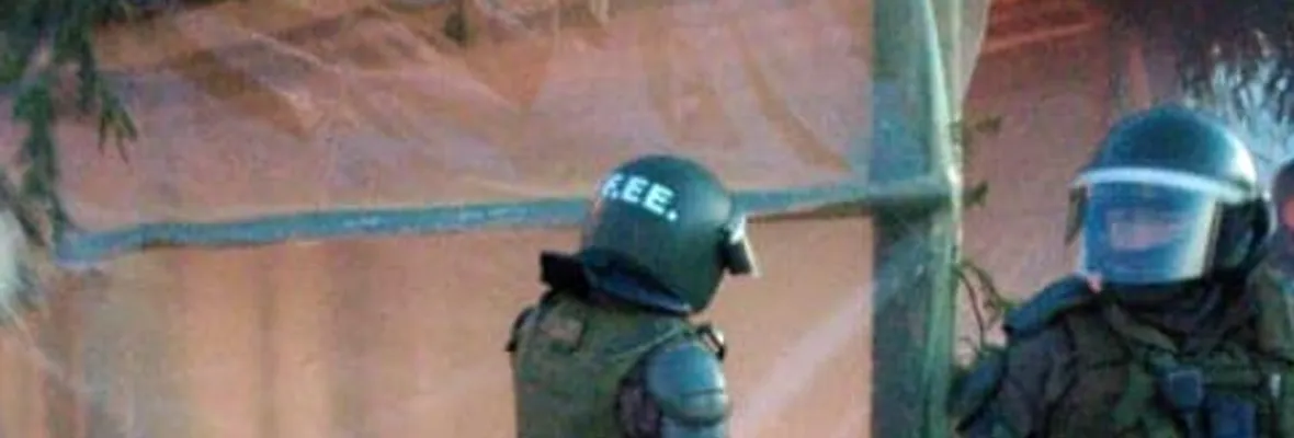 Carabineros destruyó campamento montado por familiares de los presos políticos mapuche en huelga de hambre en Angol