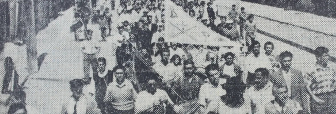 La histórica marcha en defensa del ramal ferroviario Arauco-Carampangue realizada en enero de 1964