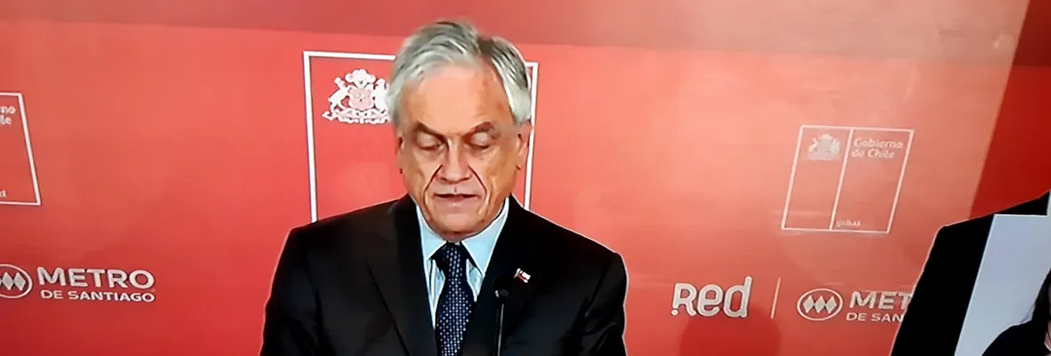 Trabajadoras/es del Metro de Santiago interrumpen actividad de Piñera en rechazo a masivos despidos