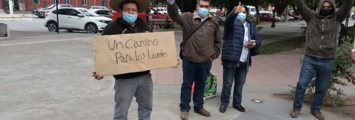 Pobladoras/es de Los Laureles exigen arreglos en camino de acceso a la comunidad