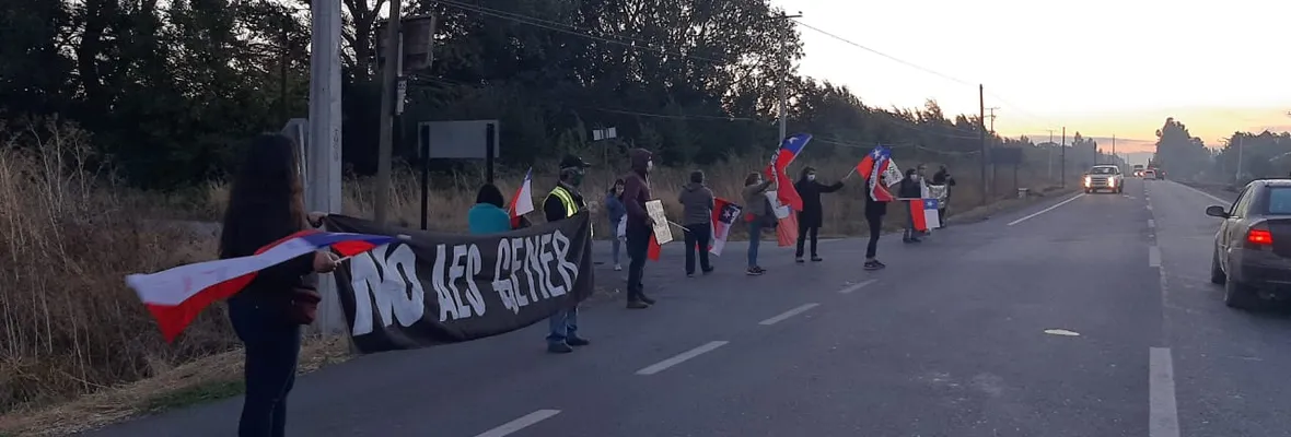 Comunidades rurales de Los Ángeles mantienen protestas contra instalación de parques eólicos