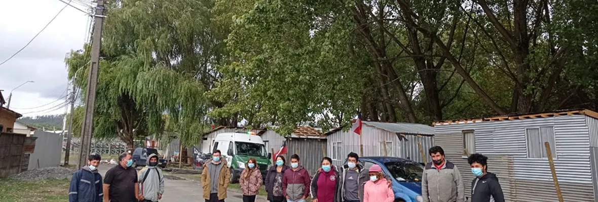 Pobladores desalojados de Valdivia exigen alguna solución a su situación habitacional ante la incertidumbre
