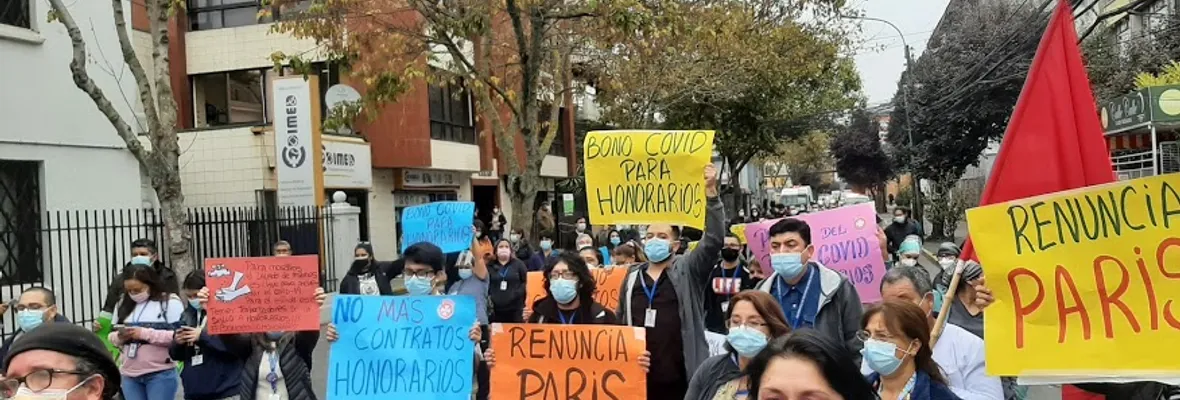 Trabajadores/as a honorarios del Hospital Regional de Concepción denunciaron el no pago de bonificación de emergencia sanitaria Covid-19