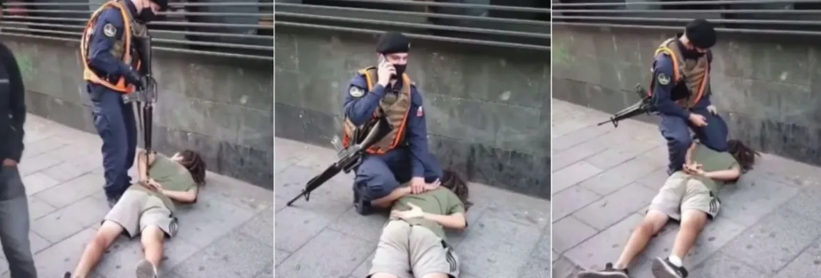 Marino apuntó su fusil a joven mientras lo detenía durante fiscalización en Valparaíso