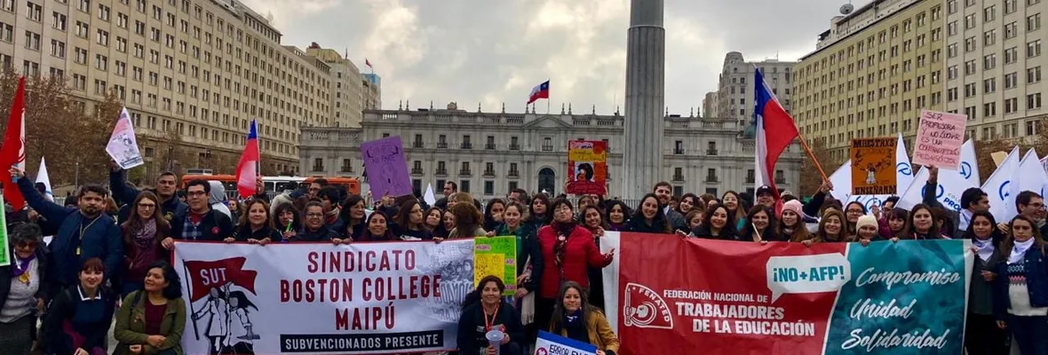 Sindicato del colegio Boston College Maipú realiza ‘‘apagón virtual’’ por vulneración de acuerdos legales por parte Fundación BostonEduca
