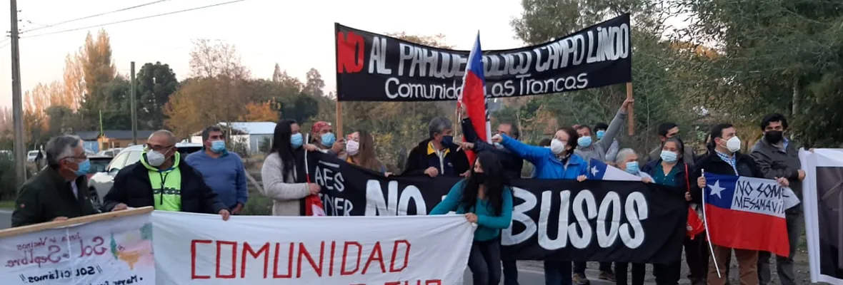 Comunidades de la provincia del Biobío mantienen manifestaciones ante proyectos de parques eólicos