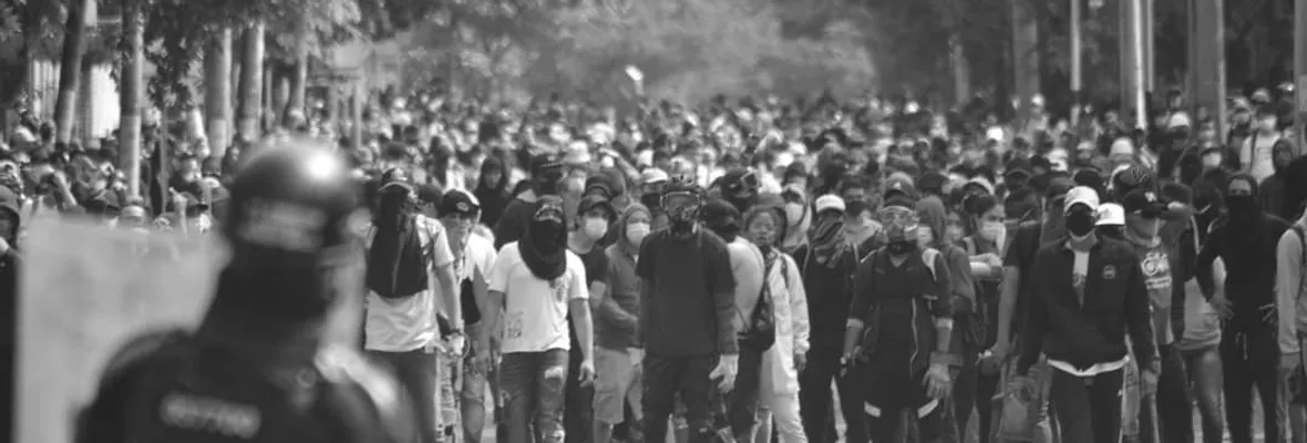 Cuarto día de movilizaciones en Cali contra la reforma tributaria de Iván Duque en Colombia