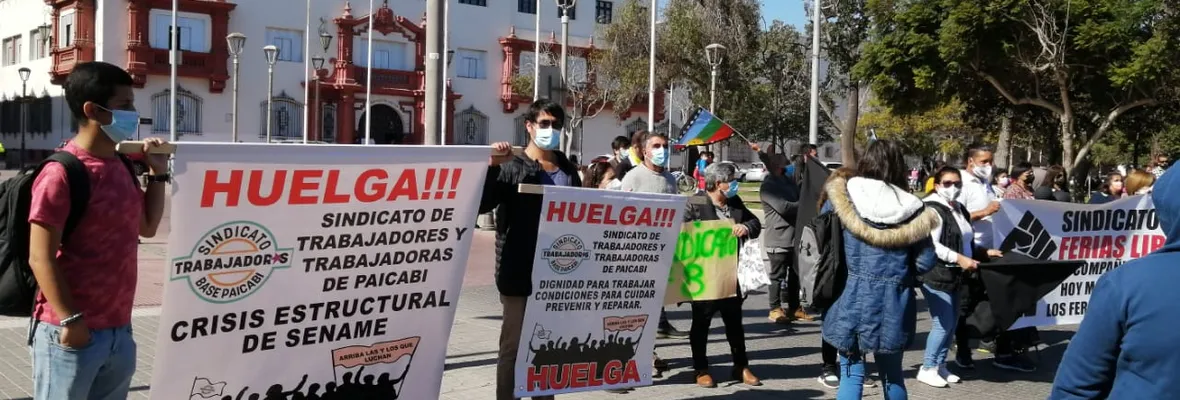 Once días de huelga: Trabajadores/as de ONG Paicabí siguen manifestándose por precarización laboral y malas prácticas por parte del SENAME y la Corporación