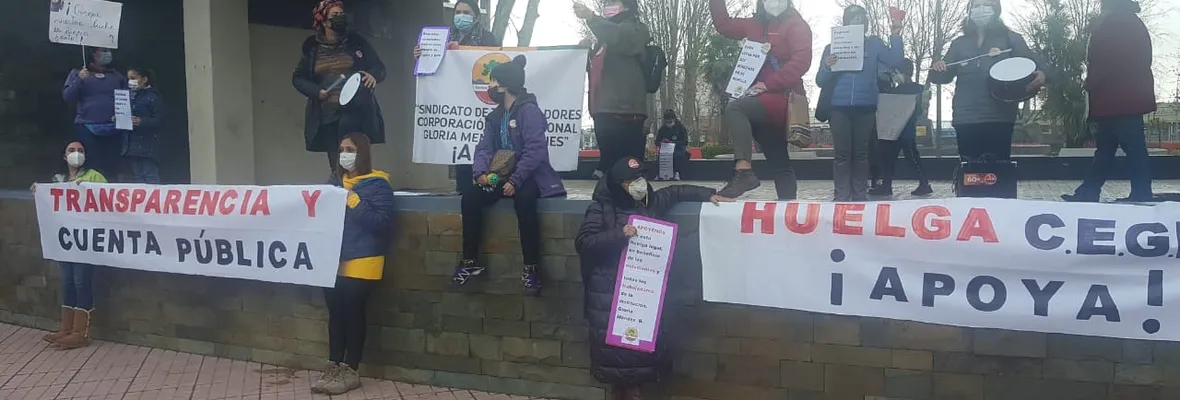 Sostenedor de colegio Gloria Mendez Briones de Penco rechazó reunión con sindicato de trabajadoras/es a más de una semana de huelga