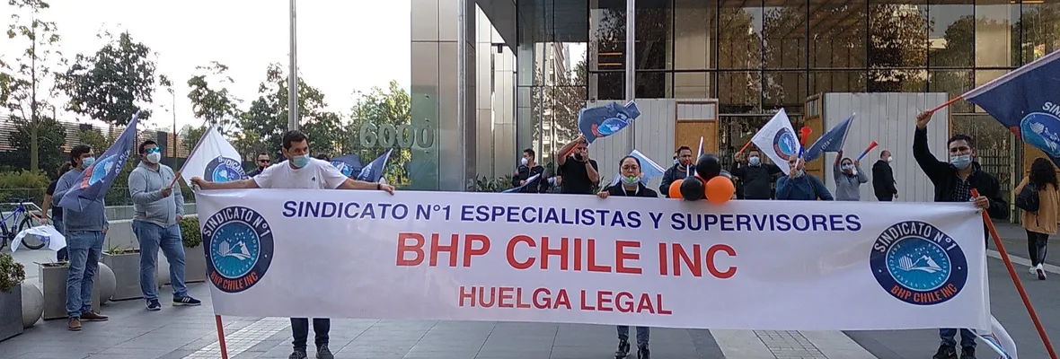 Huelga en Mina Escondida y Spence: Sindicato de BHP se moviliza tras intransigencia de la empresa en negociaciones