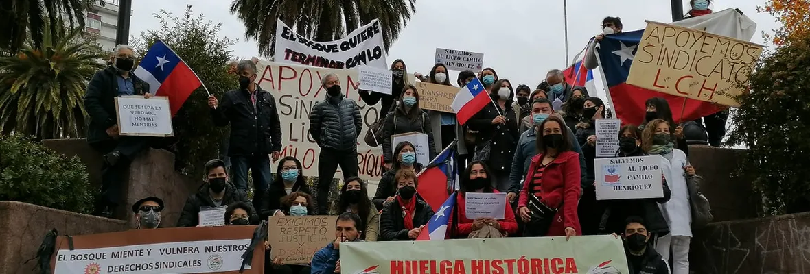 A 101 días de huelga del Sindicato de Profesores/as del Liceo Camilo Henríquez: Corporación Educacional El Bosque continúa con su intransigencia