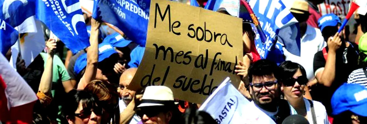 Chile: pese a aumento en los sueldos, salarios valen menos frente a alzas del costo de la vida