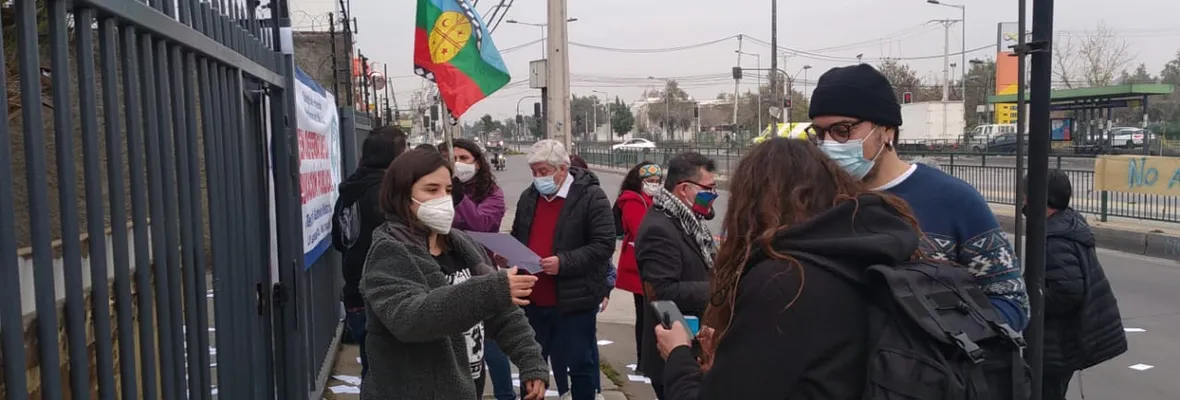 Docentes de SLEP Gabriela Mistral se movilizan por la protección de salud de sí y de la comunidad