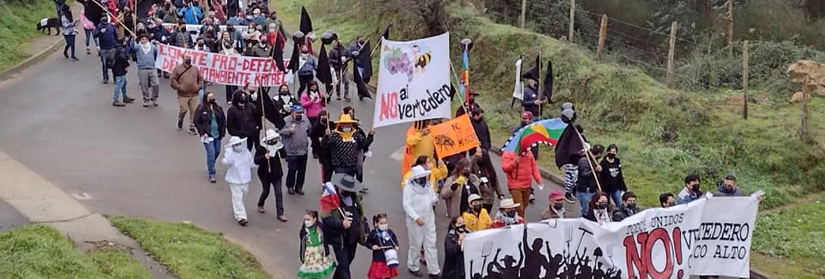 Comunidad se movilizó en defensa del río Rafael amenazado por instalación de vertedero en Curaco Alto
