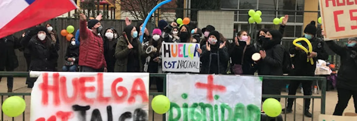 Trabajadoras/es de colegios Santo Tomás a lo largo del país se encuentran en huelga exigiendo mejoras laborales