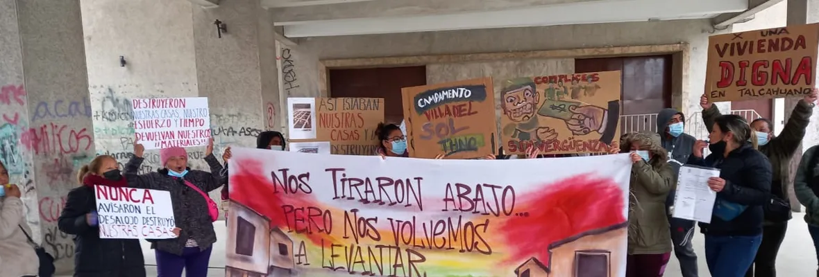 Vecinos/as sin techo de Talcahuano presentaron recurso contra delegado presidencial Patricio Kuhn por la destrucción de sus viviendas y enseres personales