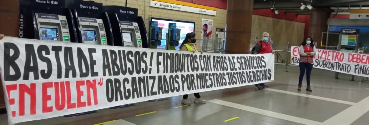 Trabajadoras/es de Metro exigen el 100% de sus finiquitos tras salida de empresa contratista de seguridad y limpieza