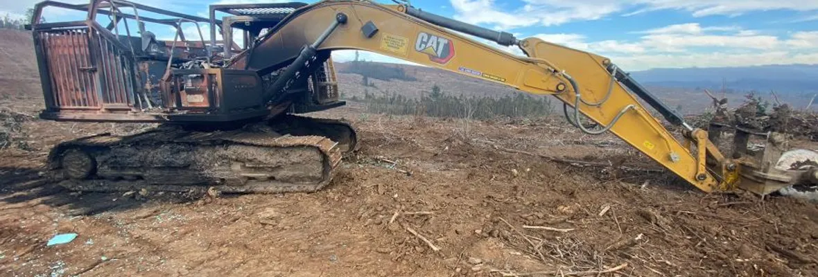 Cuatro máquinas forestales fueron destruidas tras ataque incendiario en Malleco
