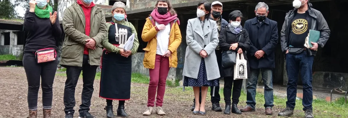 Elisa Loncon visitó ex centro de detención y torturas en Talcahuano