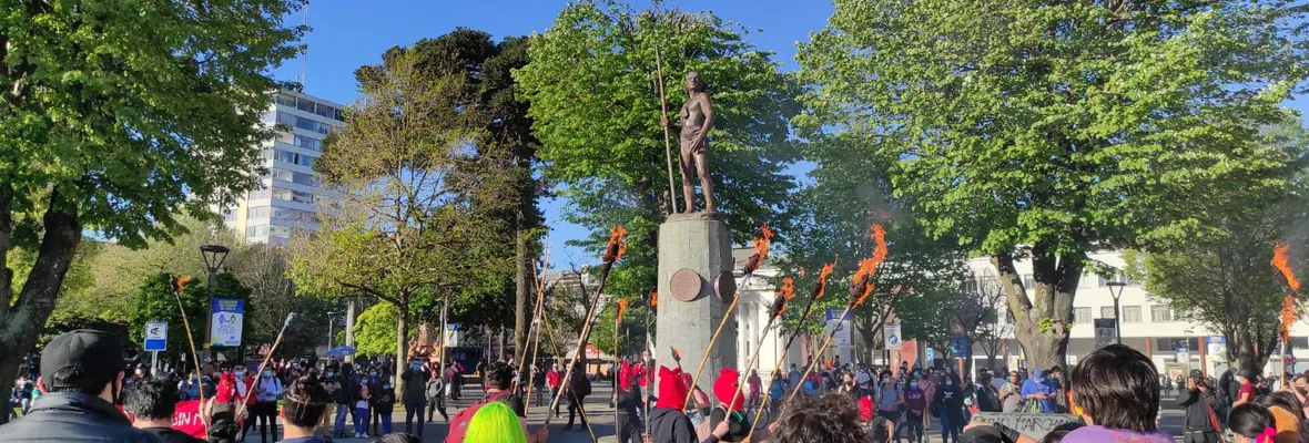 Marcha recorre Concepción conmemorando Estallido Social y exigiendo justicia y reparación para las víctimas de violación a los DD.HH.
