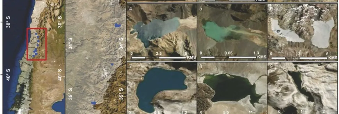 Megasequía: Los 12 lagos más importantes de Los Andes de Chile central disminuyeron entre un 6% y un 25% entre 1984 y 2020