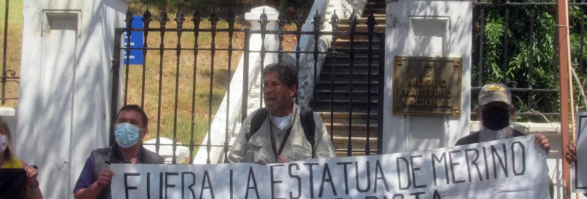 Funa N° 100 contra el terrorista de Estado y exalmirante, José Toribio Merino, se desarrolló en el Museo Naval de Valparaíso