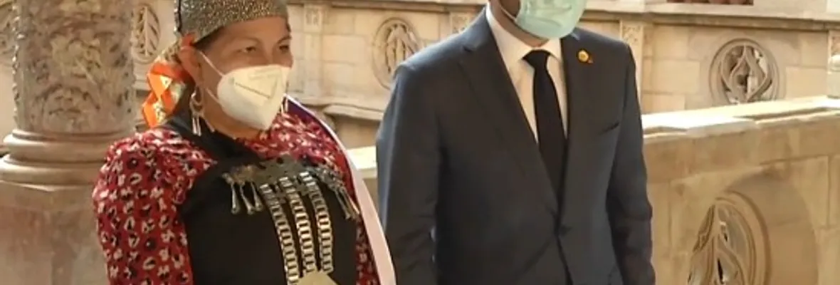 Elisa Loncon se reunió con presidentes de los gobiernos vasco y catalán
