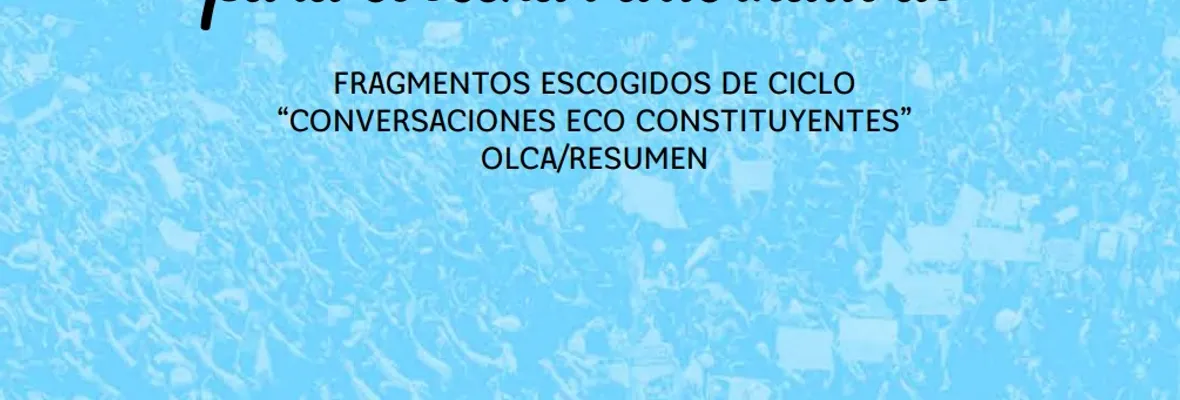 “Palabras semilla”: Publican síntesis de programa Conversaciones Eco-Constituyentes para nutrir discusión sobre nueva Constitución