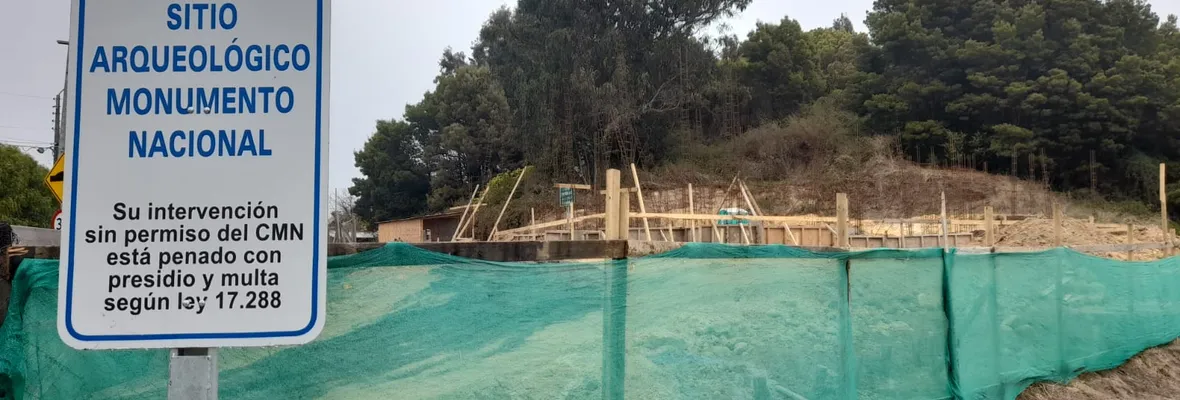 Inmobiliaria destruye sitio arqueológico en el sector Maule de Coronel