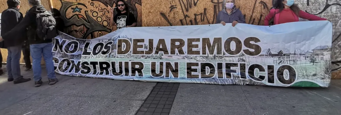 Vecinos/as del centro penquista protestaron contra aumento de proyectos inmobiliarios en altura