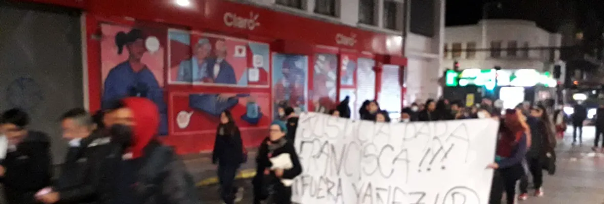 Velatón y marcha por Francisca Sandoval se realizó en Concepción