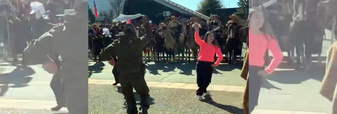 Contraloría exige a Carabineros que explique hoy imágenes donde se ve a funcionario con uniforme bailando en una actividad del Rechazo
