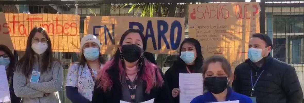 Funcionarios/as de la Atención Primaria de Salud de Talcahuano se movilizan por precarias condiciones de trabajo en dispositivos del CESFAM Los Cerros