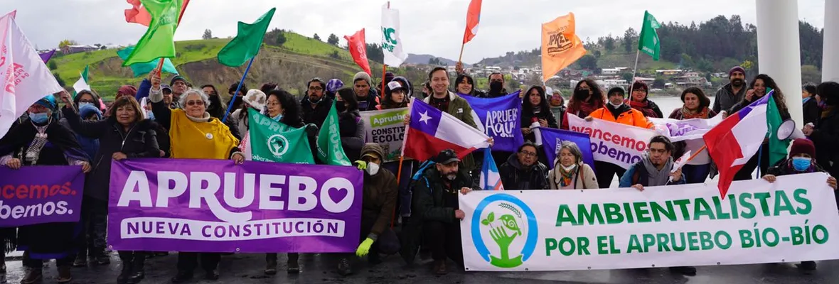 "Tren del Apruebo": Organizaciones del Biobío realizaron recorrido de Concepción a Laja para participar de actividades promoviendo la nueva Constitución