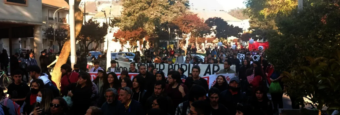 Marcha en Concepción a 3 años del Estallido: Carabineros permitiendo saqueos, infiltrados y las demandas sociales que siguen ahí