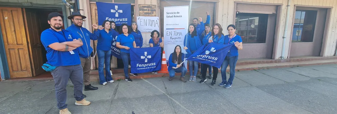 Trabajadores/as se toman Servicio de Salud de Arauco por incumplimiento de acuerdos firmados por dirección del Hospital de Arauco