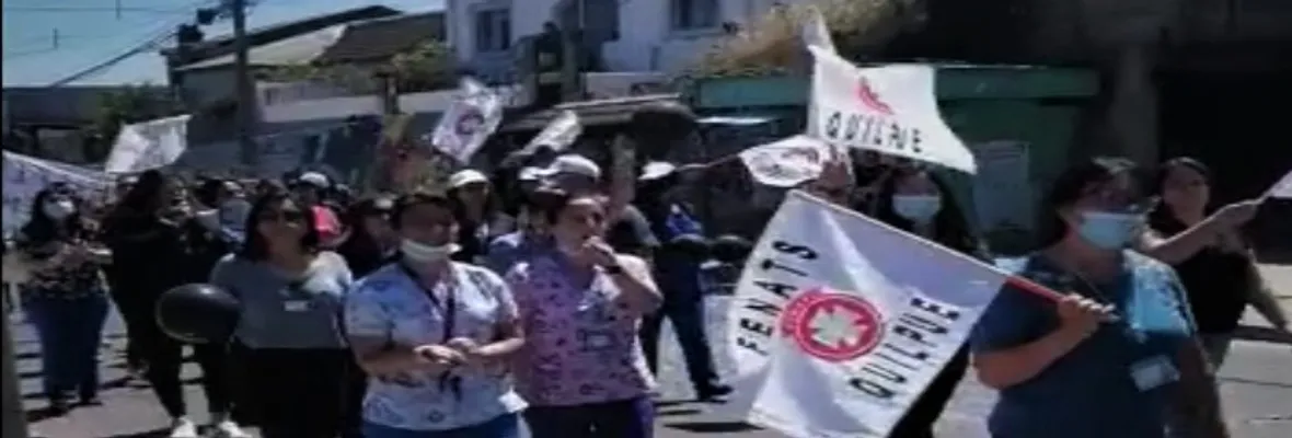 No se puede seguir protegiendo a los maltratadores": Funcionarios/as del hospital de Quilpué exigen salida de jefaturas acusadas de posible acoso laboral