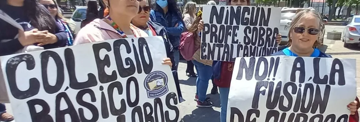 Talcahuano: Docentes inician paro ante inminentes despidos y reducción de horas contenidas en plan de educación propuesto desde el municipio