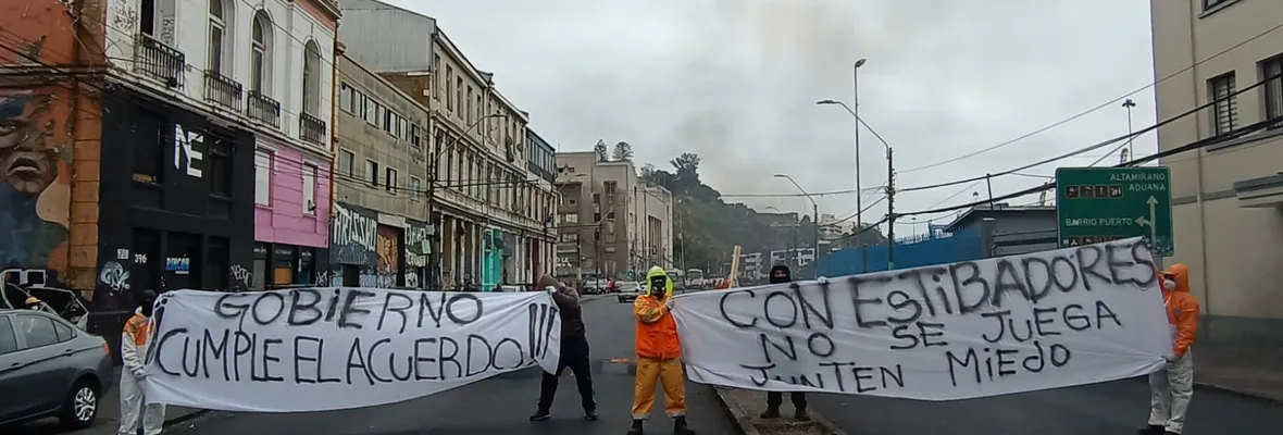 Estibadores acusan persecución hacia trabajadores que se movilizaron en contra el Terminal Pacífico Sur durante 2018 en Valparaíso