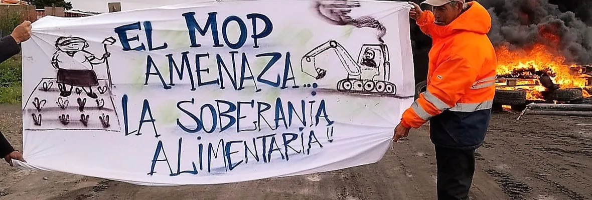 Tras incumplimiento de estudio comprometido por el MOP: Pescadores de Boca Sur se toman faenas del Puente Industrial