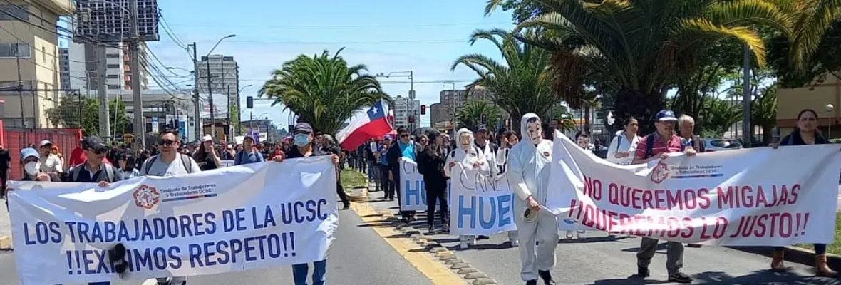 La unión hizo la fuerza: Trabajadores/as de la UCSC consiguen beneficioso contrato colectivo tras dos semanas de huelga