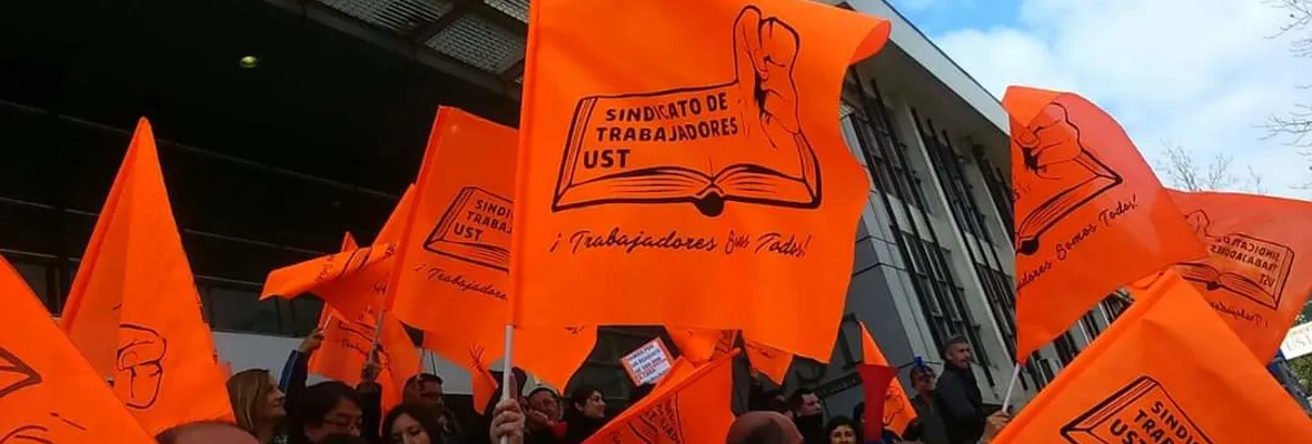 Huelga en universidad Santo Tomás: trabajadores/as sobreponiéndose al multirut y a la precariedad