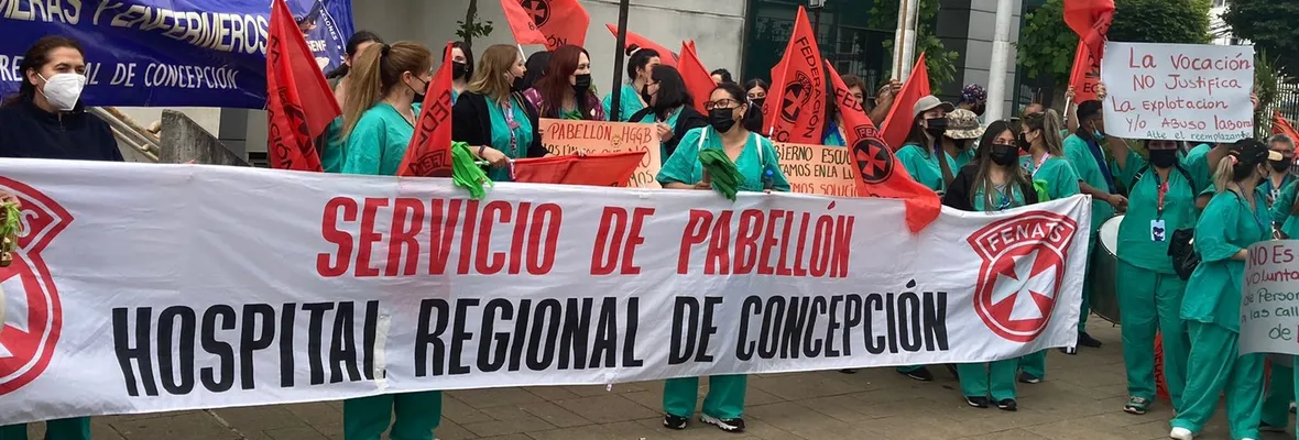 Una semana de paro cumplen funcionarias/os del pabellón quirúrgico del Hospital Regional de Concepción: Exigen mayor dotación de personal y capacitación
