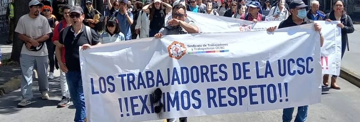 UCSC despide a más de cincuenta funcionarios/as a un mes de su huelga: Desde sindicato acusan represalias