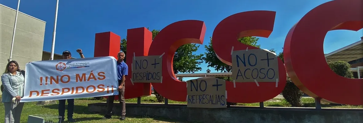 Sindicatos de trabajadores de universidades llaman al Gobierno a intervenir ante masivos despidos en la UCSC y UACH