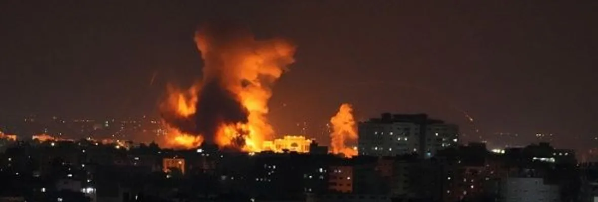 Fuerzas de ocupación israelíes realizaron bombardeo aéreo contra Franja de Gaza