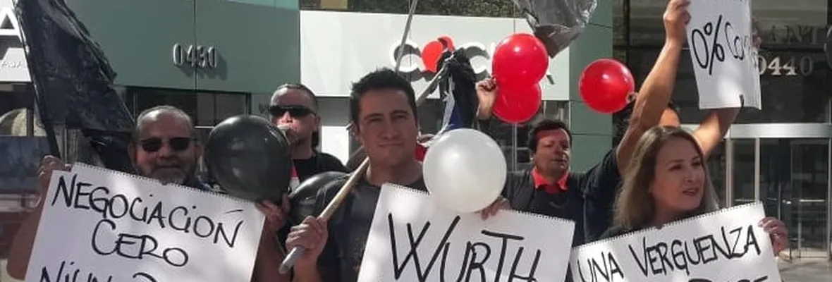 Huelga en Würth: Multinacional que paga $100 mil de sueldo base niega reajustes en salario y bonificaciones a trabajadores/as