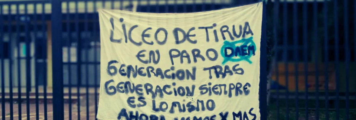 Tras paro en liceo de Tirúa: Comunidad alcanza acuerdo con DAEM para mejoras situación de hacinamiento