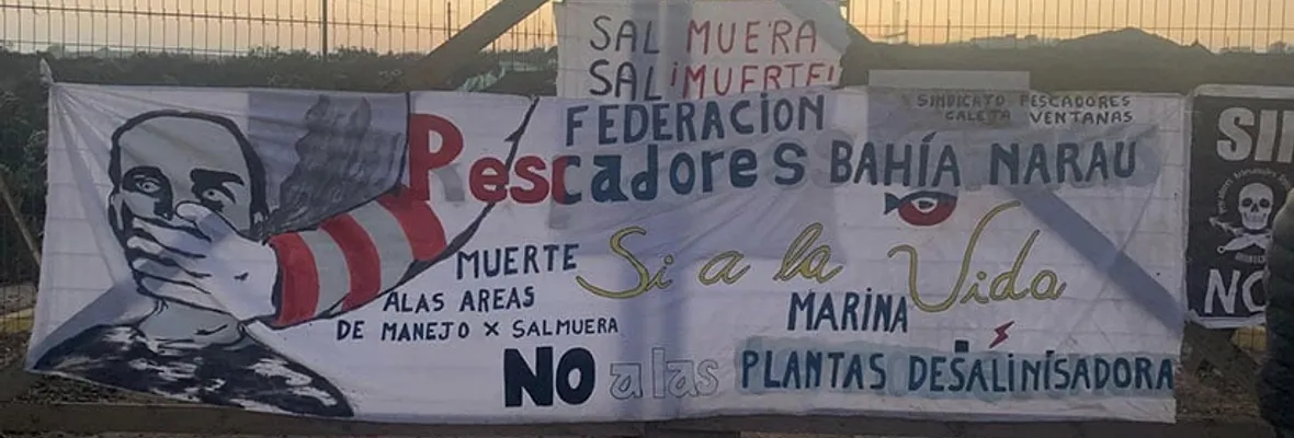 Tras desalojo a pescadores: Empresa Aguas Pacífico confirma no contar con permisos para edificación de desalinizadora
