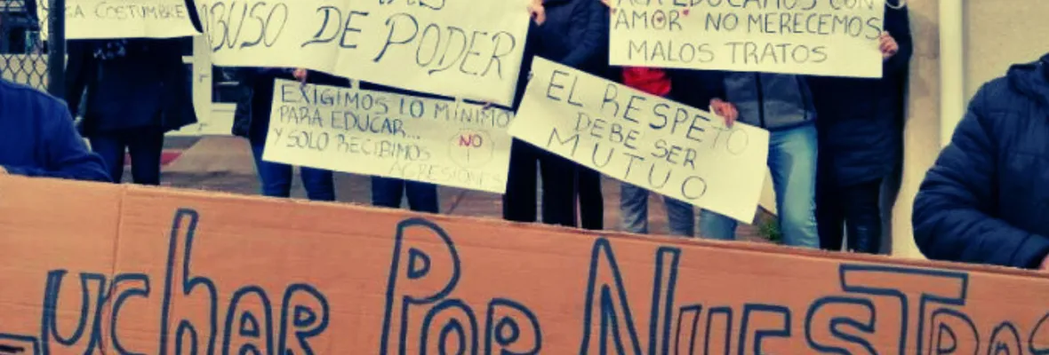 Docentes y funcionarios del DAEM Curacautín exigen la salida de su jefe por denuncias de agresiones 
